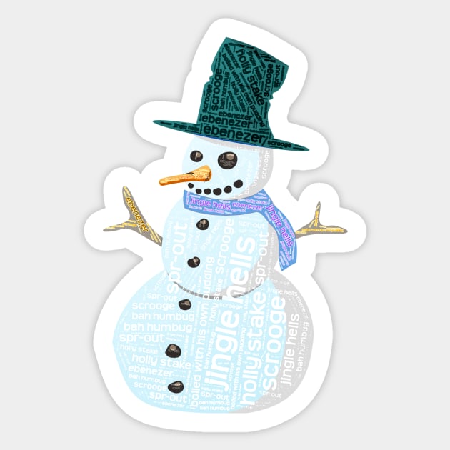 Jingle Hells The Alternative Christmas Snowman Sticker by MarbleCloud